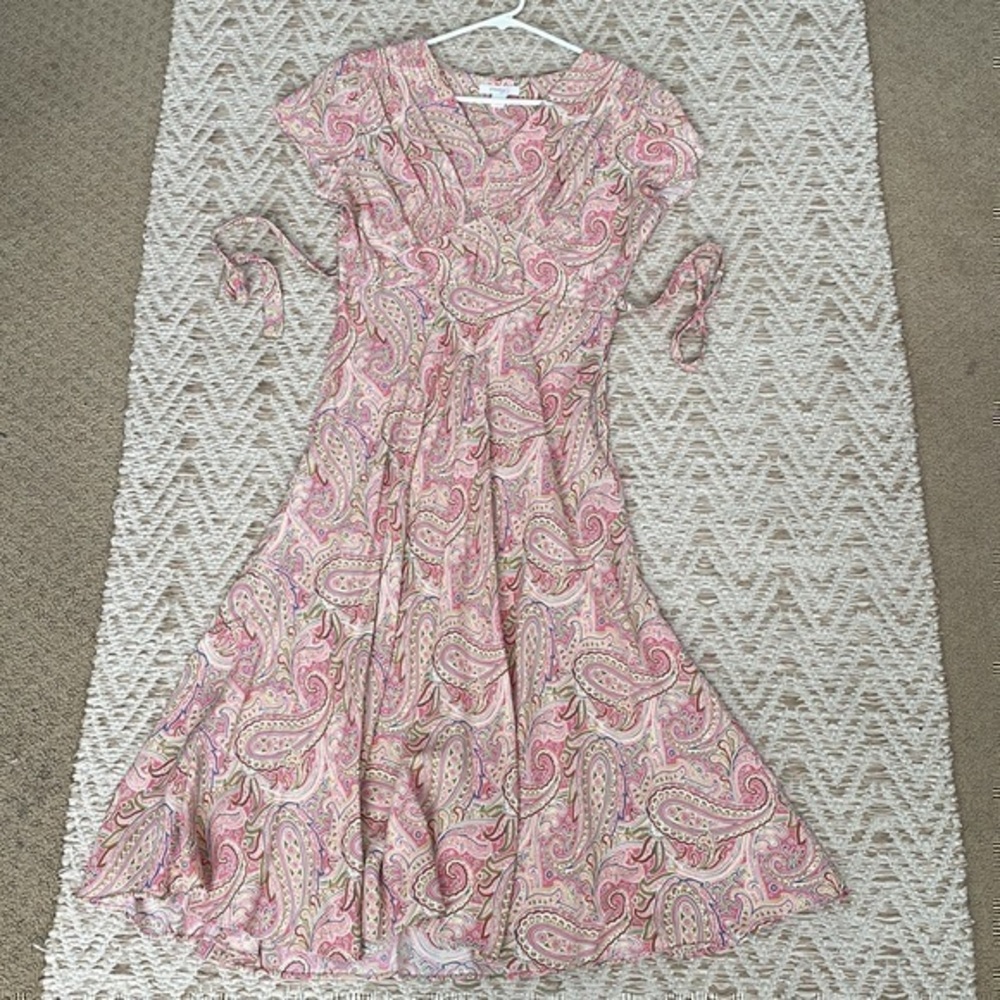 Dress barn rayon Paisley dress 8P